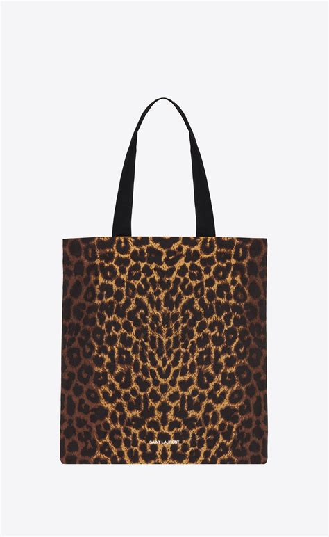 yves saint laurent tote bag leopard|saint laurent shopping tote.